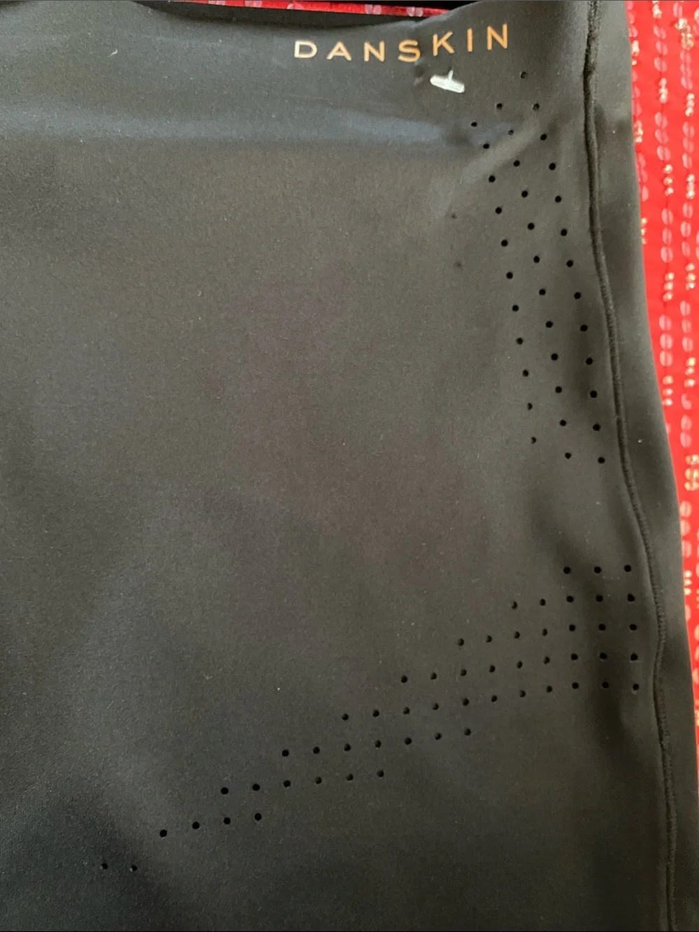 Danskin Intimates Black Gold Logo Skin Contour Shapewear NWOT